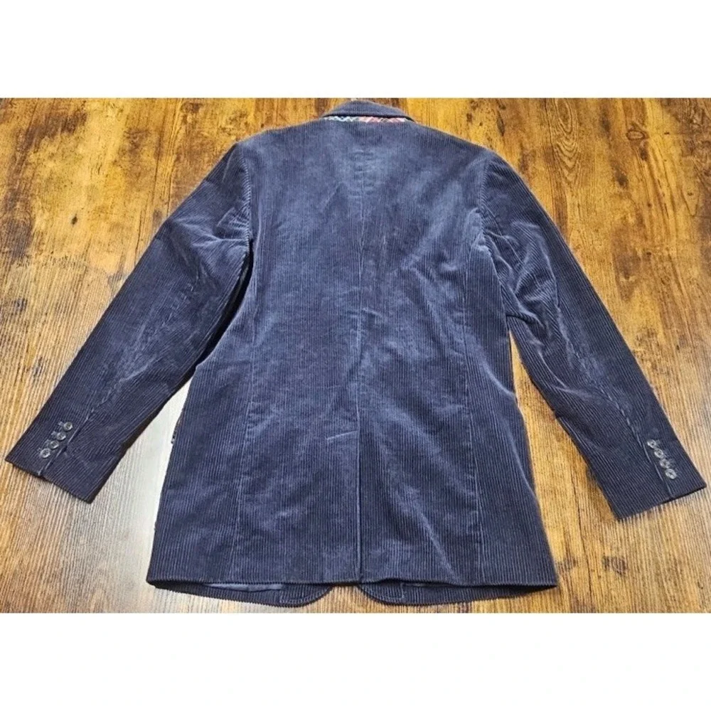 Polo Ralph Lauren Corduroy Blazer Jacket  Youth 18 Navy Blue Cotton Sport Coat